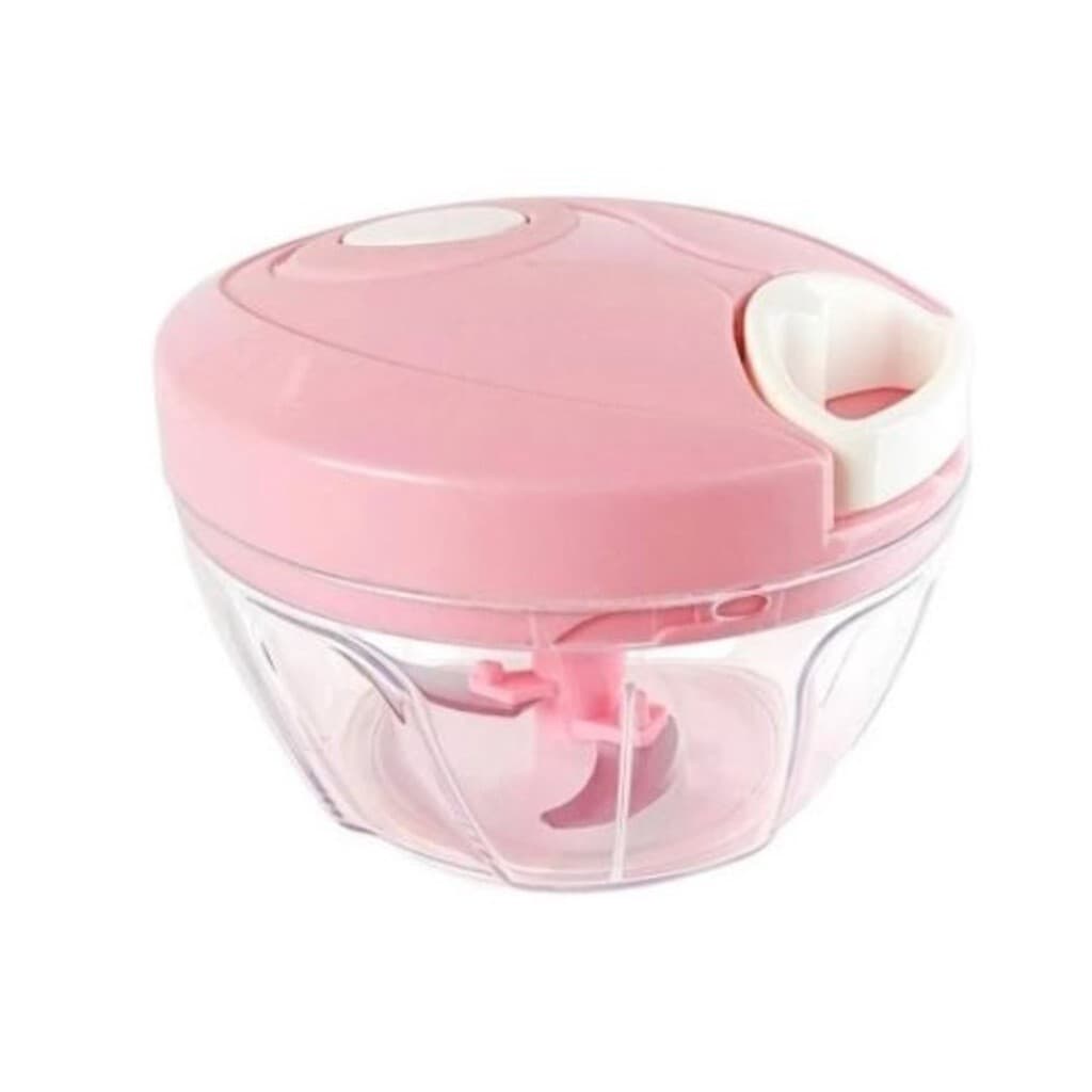 Mini Processador de Alimentos Manual  500 ml 3 Laminas Triturador Legumes