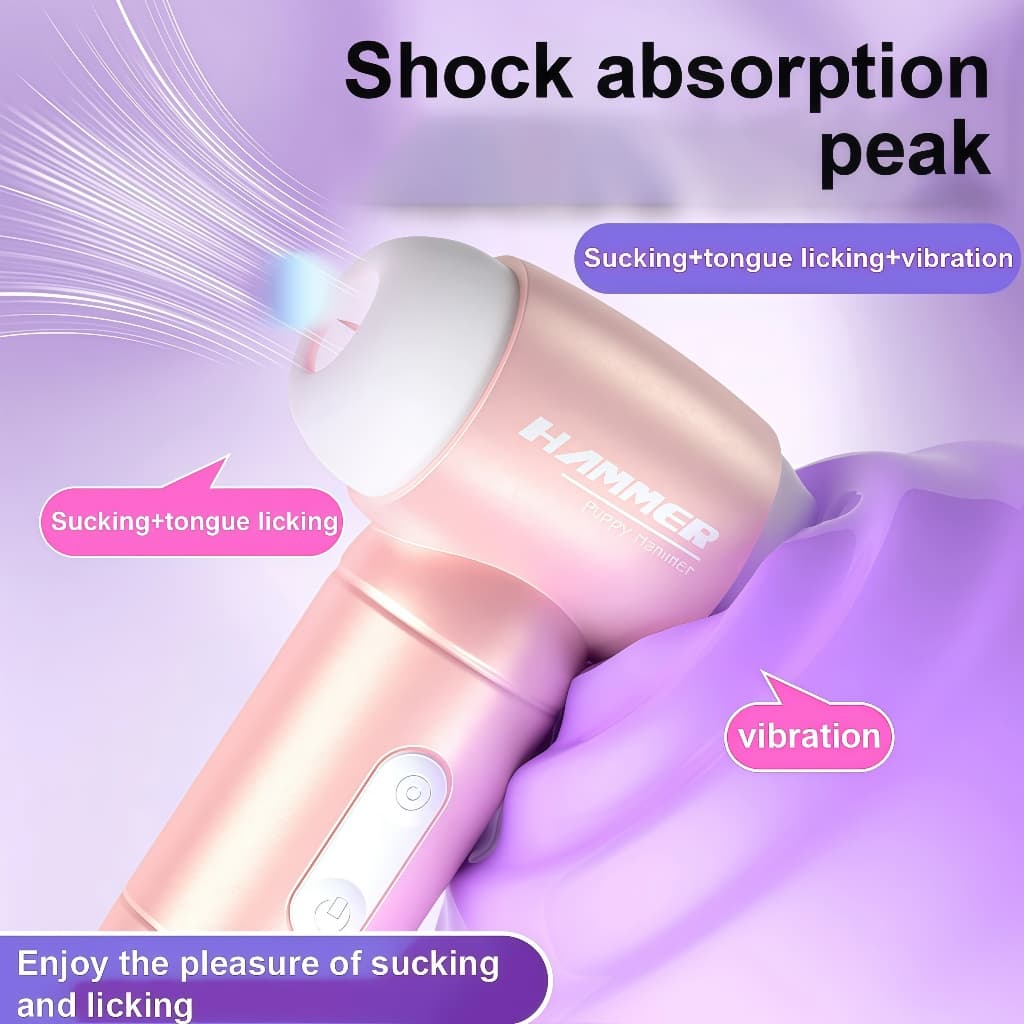 Mini Vibrador Sugador de Clitóris 3 em 1 – Língua e Mamilo, Lambida, Sucção e Vibração