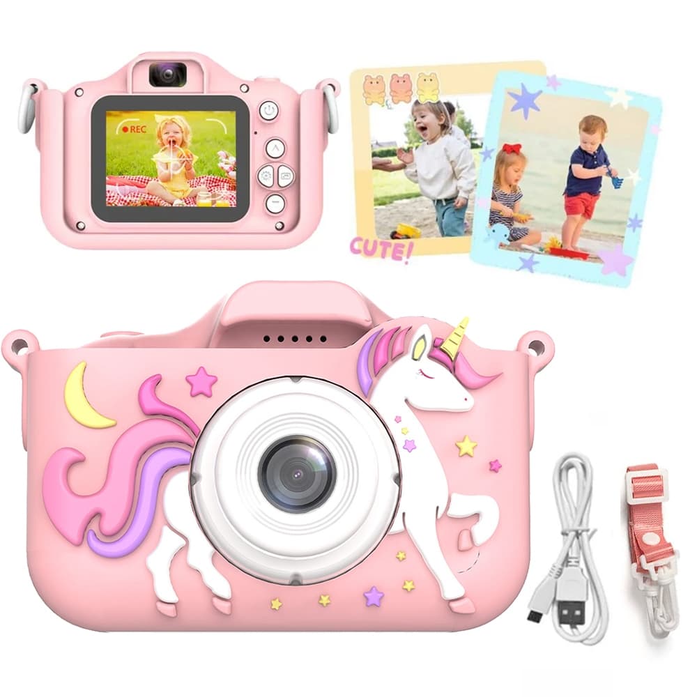 Camera Infantil Digital Filmadora Mini Maquina Fotografica Fotografa E Filma Tira Foto De Verdade Câmera Recarregável