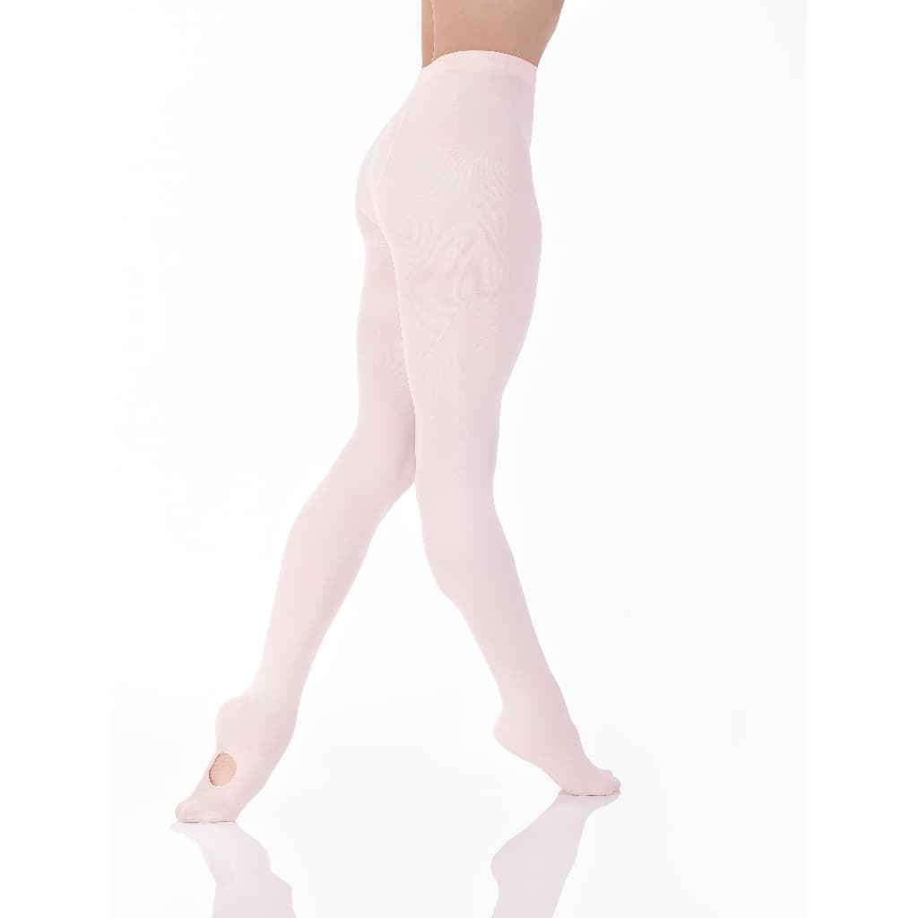 MEIA CALÇA BALLET BALÉ DANÇA SUPLEX CONVERSÍVEL COM FURO NO PÉ FIO 80