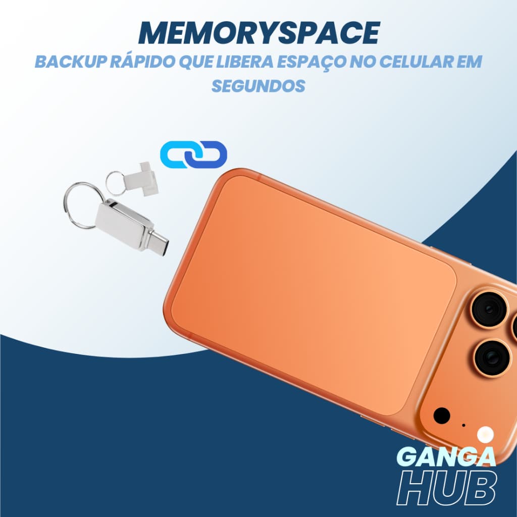 PEN DRIVE PARA CELULAR ENTRADA TIPO-C USB ANDROID IPHONE ARMAZENAMENTO
