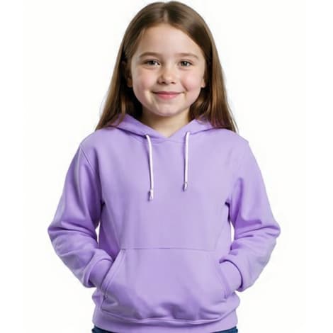 Blusa de Frio com Capuz Menina Infantil Moletom Algodão Flanelado Várias Cores