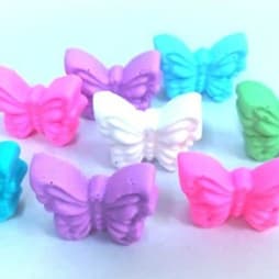 50 Mini Sabonetes Borboletas Perfumadas (Escolha a Cor) - Lembrancinhas CHA DE BEBE NASCIMENTO