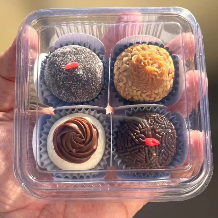 100~300 Unid Embalagem Mini Doce Quadrada 650 200ml – Pet Cristal Transparente Atacado Confeitaria