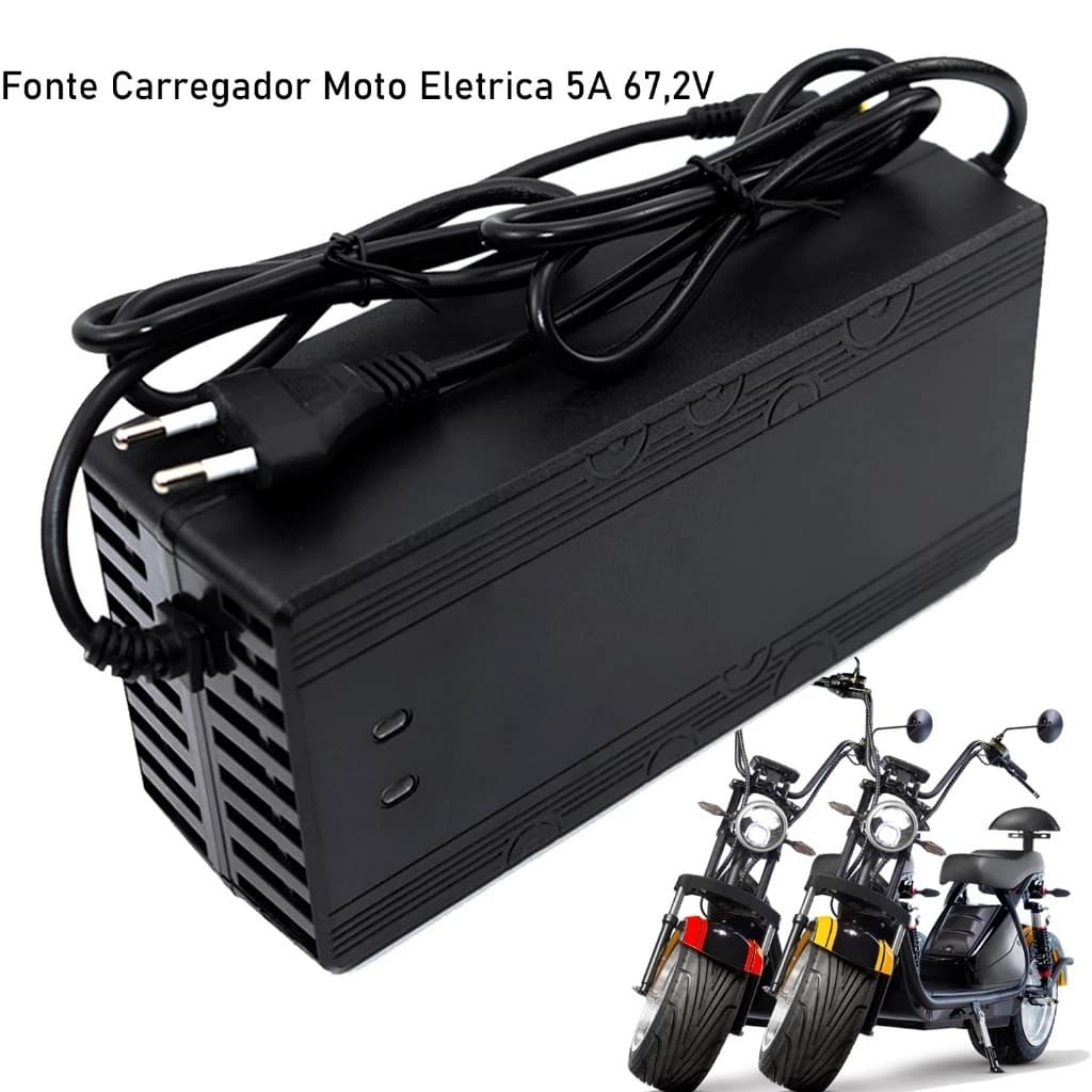 Carregador De Bateria  67.2V 5amp P/ Scooter Elétrica Citycoco