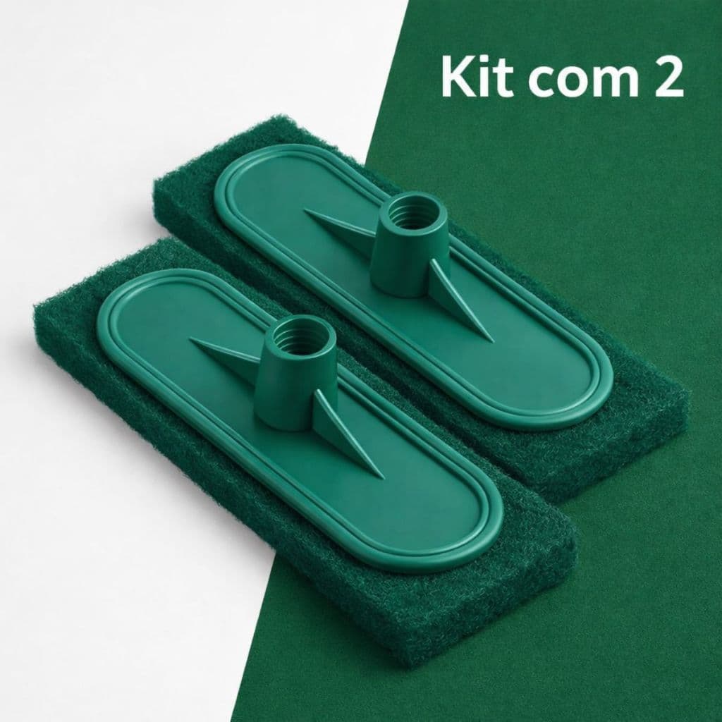 Kit 2x Esponja Abrasiva Esfregão Pesado Limpeza Piso Azulejo – Envio Rápido 24h