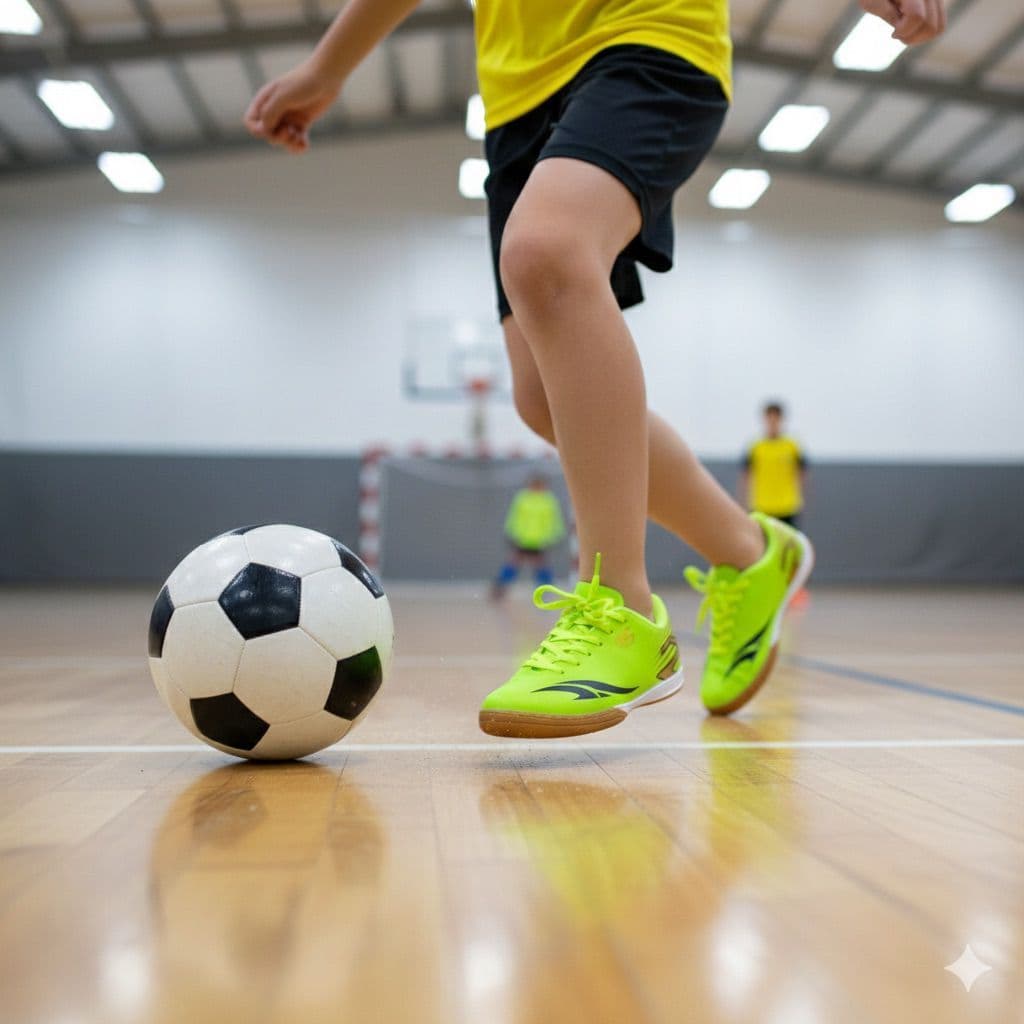 Chuteira Iinfatil Futsal Meninos Solado Costurado 26 ao 35 Tenis Futebol Salao Quadra Unissex Lançamento