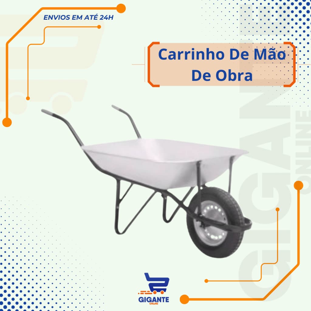 Carrinho De Mão De Obra Master Galvanizado Maestro