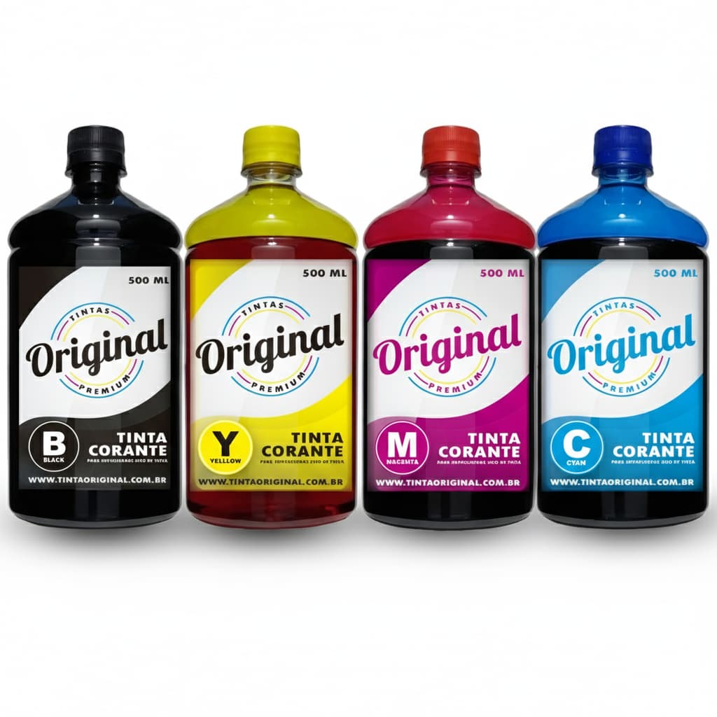 Kit Tinta Original Canon 4 x 500ml Mega Tank Pixma G1100 G1110 G2100 G2110 G2160 G2111 G3101 G3110 G3111 G4100 G4111