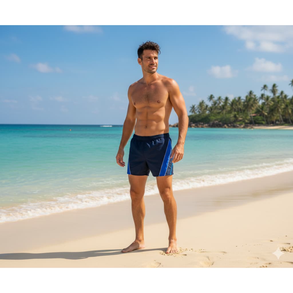 Sunga Masculina Boxer Lisa com Forro e Cordão Tecido Premium Secagem Rápida