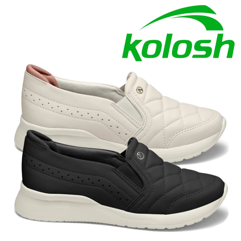 Tenis Kolosh Feminino Macio Slip On Confortável Sem Cadarço
