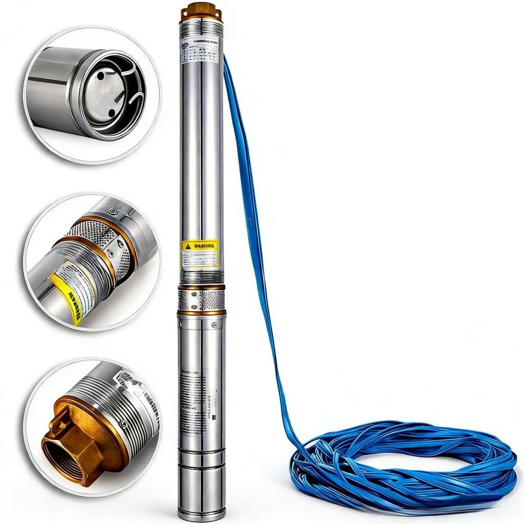 Bomba Submersa Caneta para Poço Palito 1/3cv 3Pol Poço Artesiano 80M House BOMVINK Machine