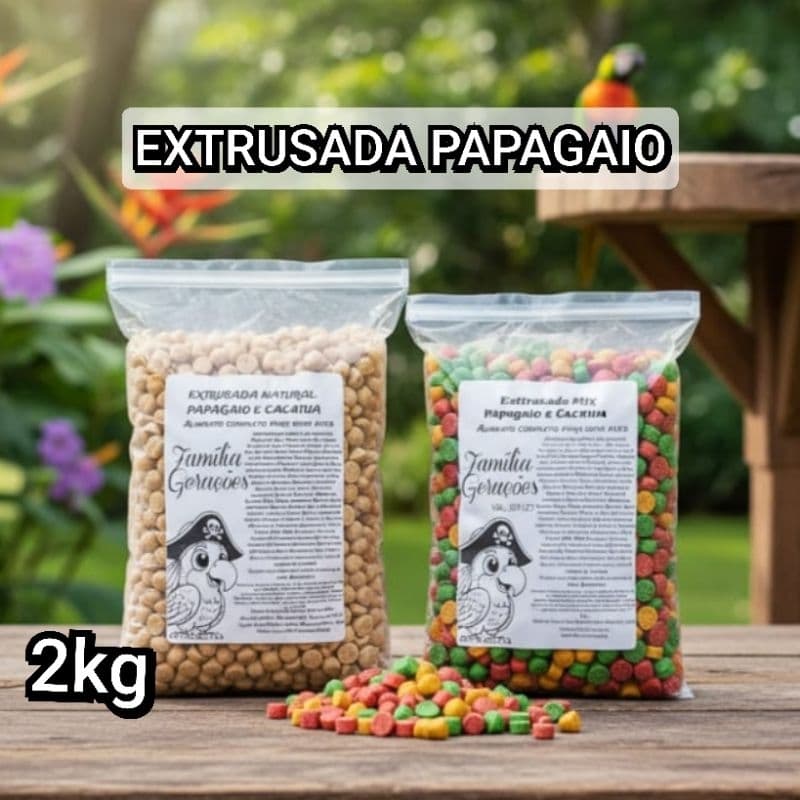 Extrusada para Papagaio - Cacatua - Arara