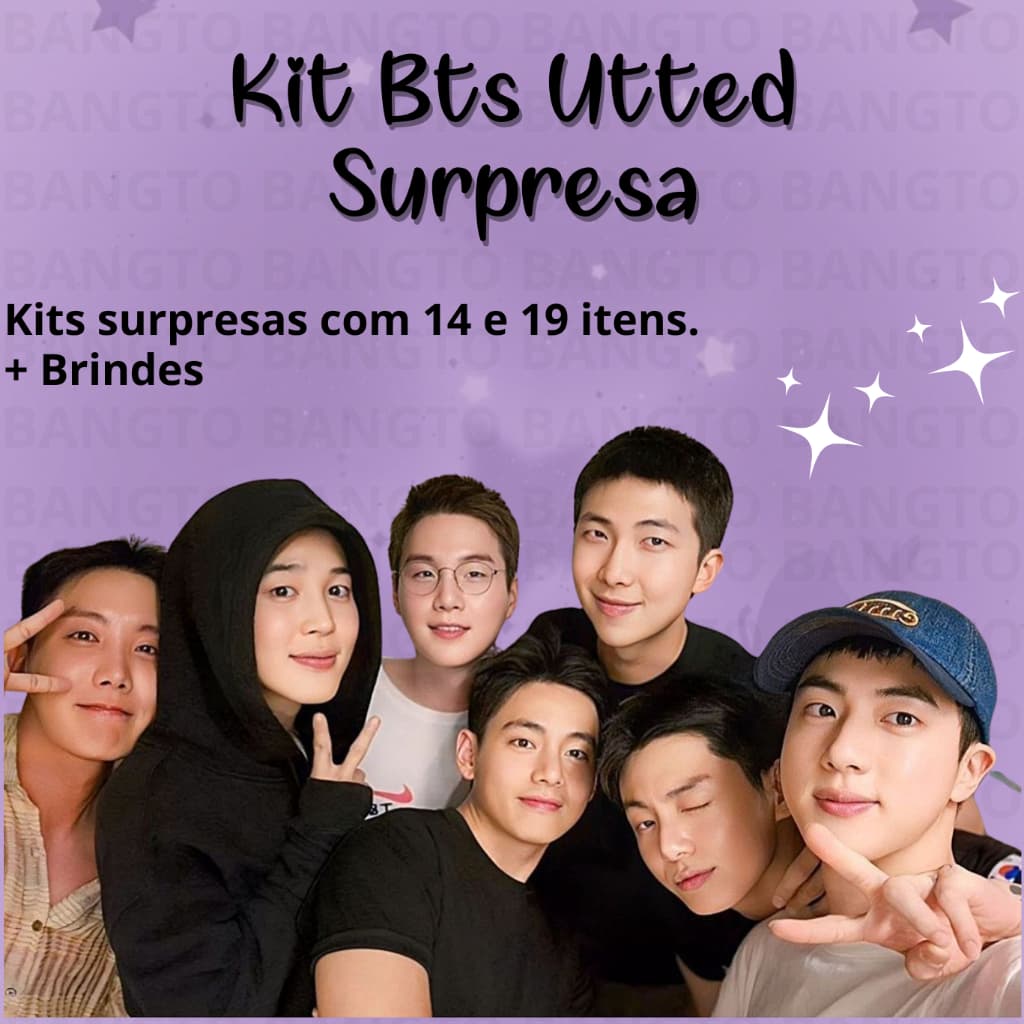 KIT BTS Bangtan Boys Utted kpop Surpresa com até 72 Itens
