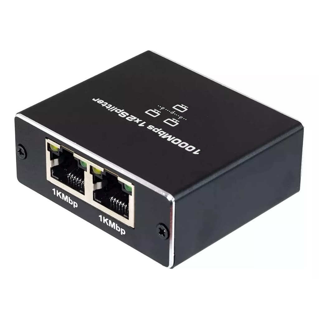 SWITCH REDE DIVISOR 2 PORTAS ATIVO GIGABIT 10/100/1000