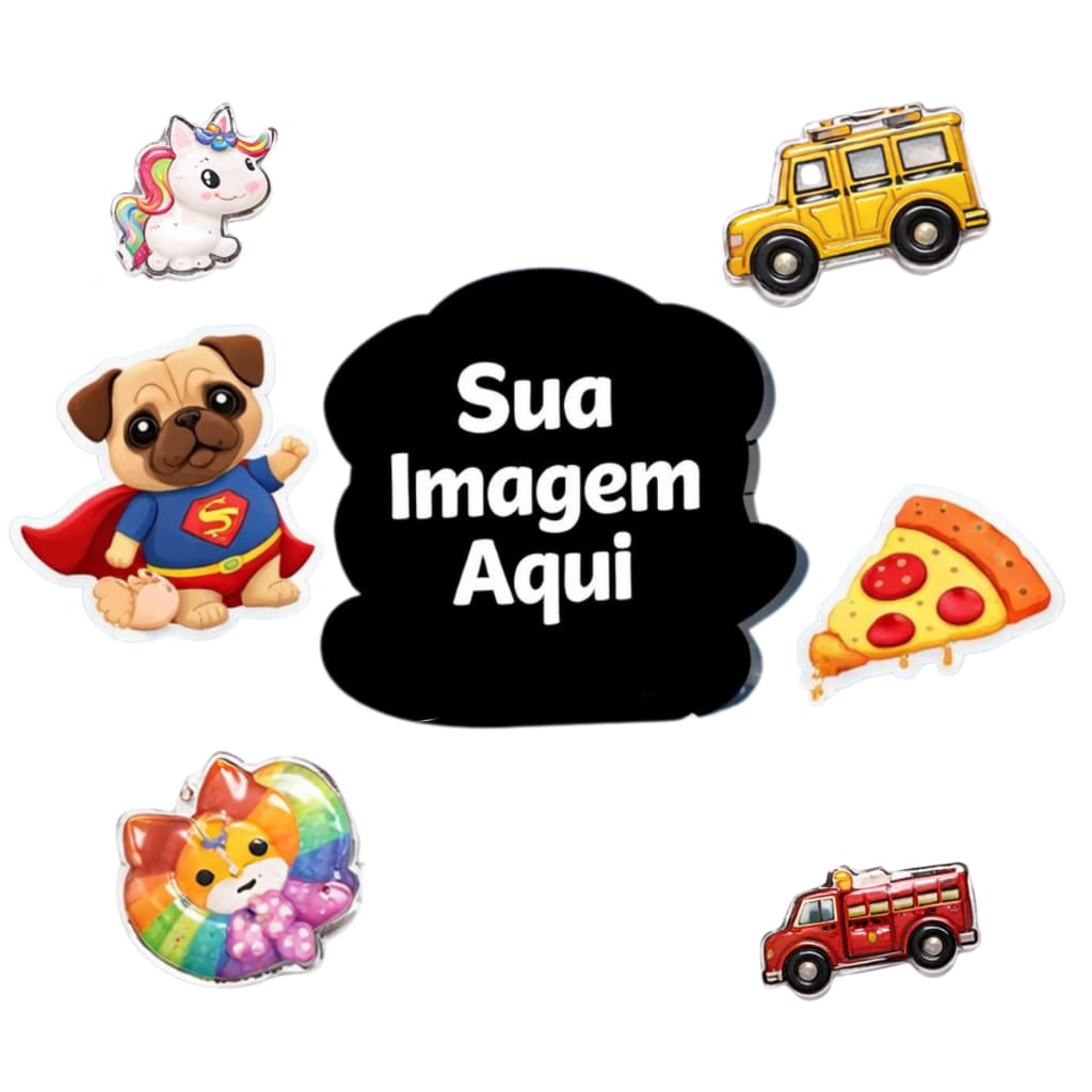 Kit Apliques Personalizável 10 Unidades Iguais Do Mesmo Desenho Decorativo Recortado Para Laços 3,5cm