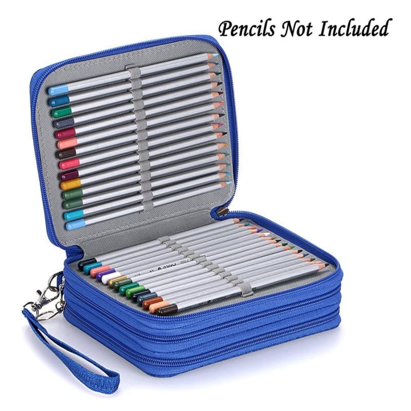 Estojo Escolar/Universitário Organizador com 4 Compartimentos de Grande Capacidade