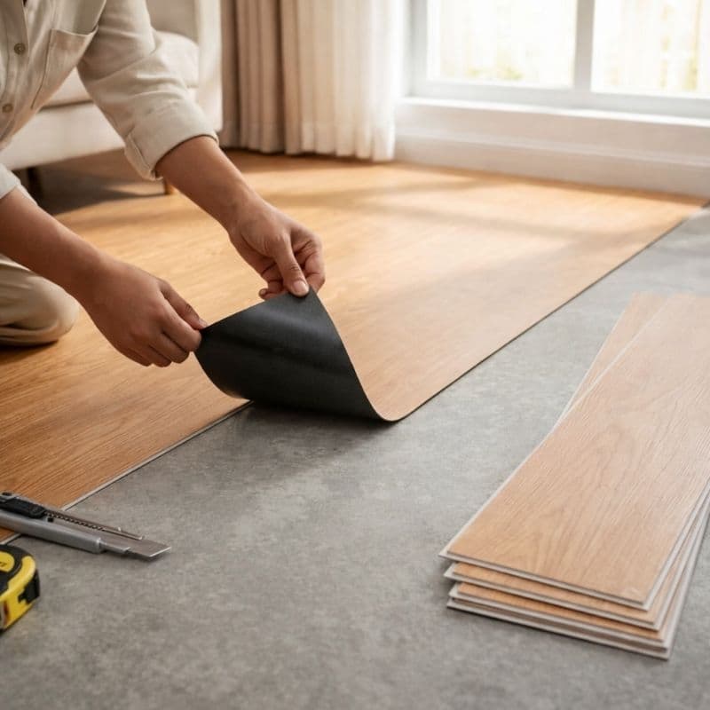 Piso Vinílico Revestimento de Chão Madeira Autocolante até 5m²