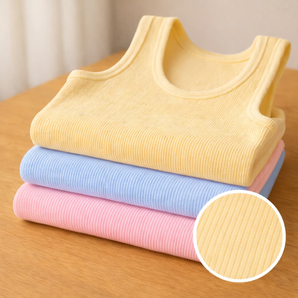 kit 3 regata candy color em ribana canelada