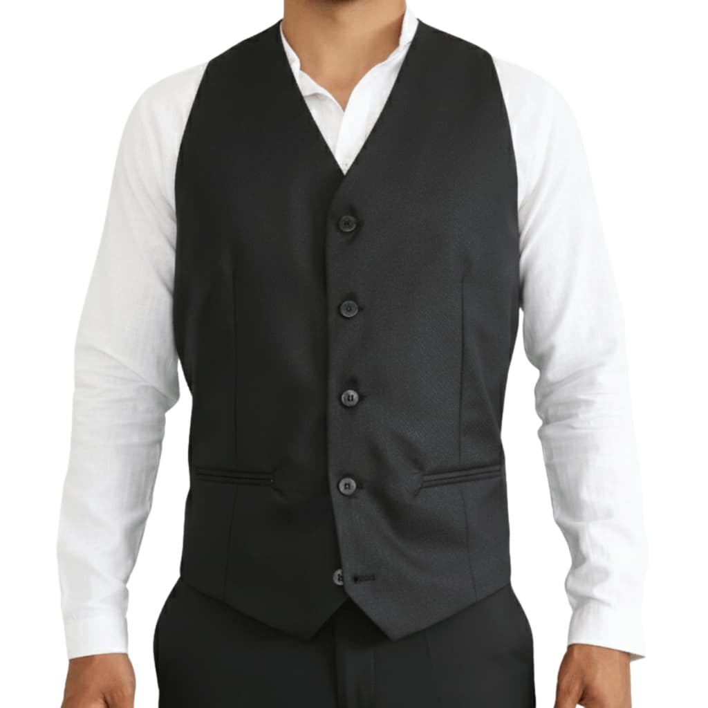 Colete Social Masculino Slim de Luxo C/ Regulagem nas Costas | Poliviscose + 8 Cores