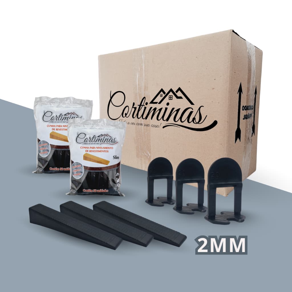 Nivelador de Piso ou Porcelanato de 2mm Caixa com 1000 Und.