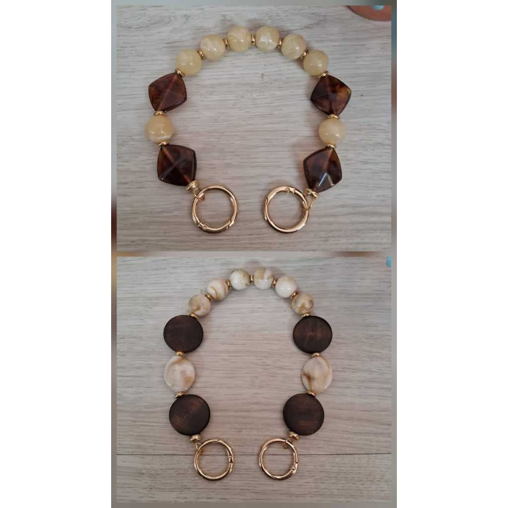 Alça para bolsas de resina mesclada com mosquetão articulado