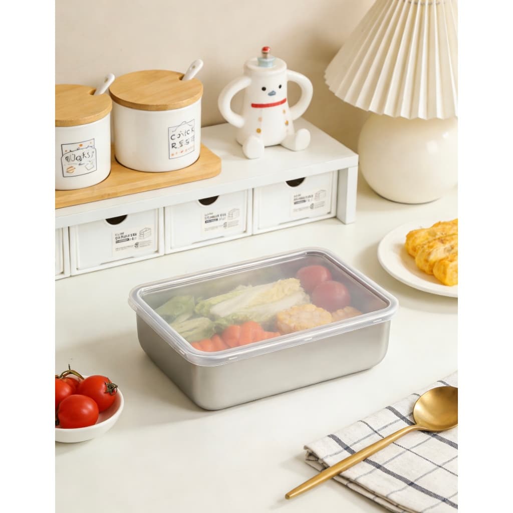 Recipiente para Armazenar Alimentos com Tampa Transparente– Conservação e Praticidade na Cozinha