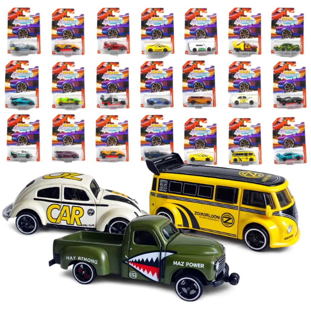 Carrinho Metal Miniatura Hot Crazy Cars Supercharger Wheels - Carrinhos de Brinquedo