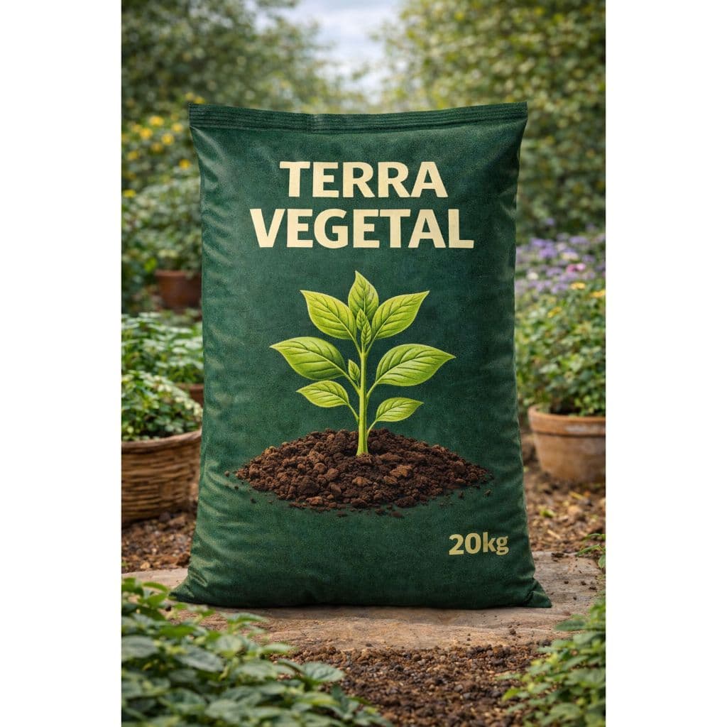 Terra Vegetal Adubada para Jardim com Húmus de Minhoca