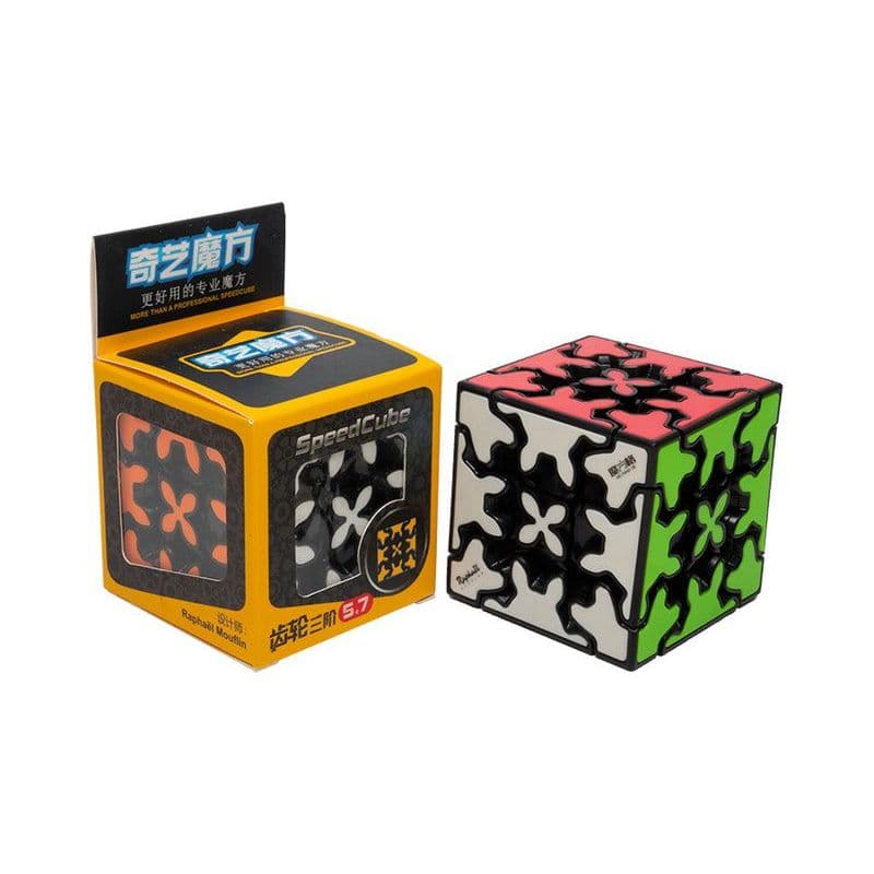 Cubo Mágico 3x3x3 Gear Cube Qiyi Engrenagem Toycube Estrutura Preto