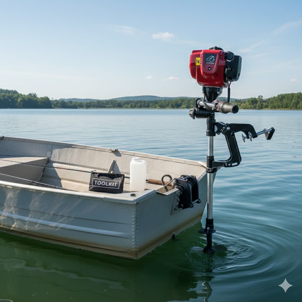 Motor 75cc Barco 4 Tempos Polpa Para Barco Bote Caiaque muito Potente Original Envio Imediato