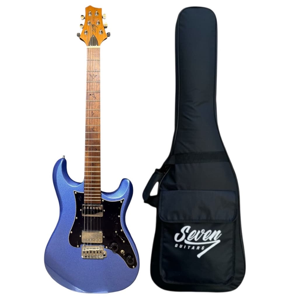 Guitarra Seven SGT-277 HH Mod PRS Traste Inox Blue C/Bag