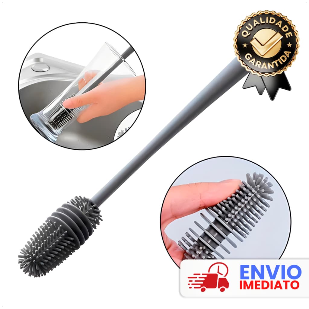 Escovas De Lavar Garrafa Mamadeira Copos Multiuso De Silicone