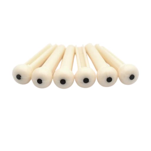 Kit Pino para Violão Aço 6 unidades Preto ou Branco