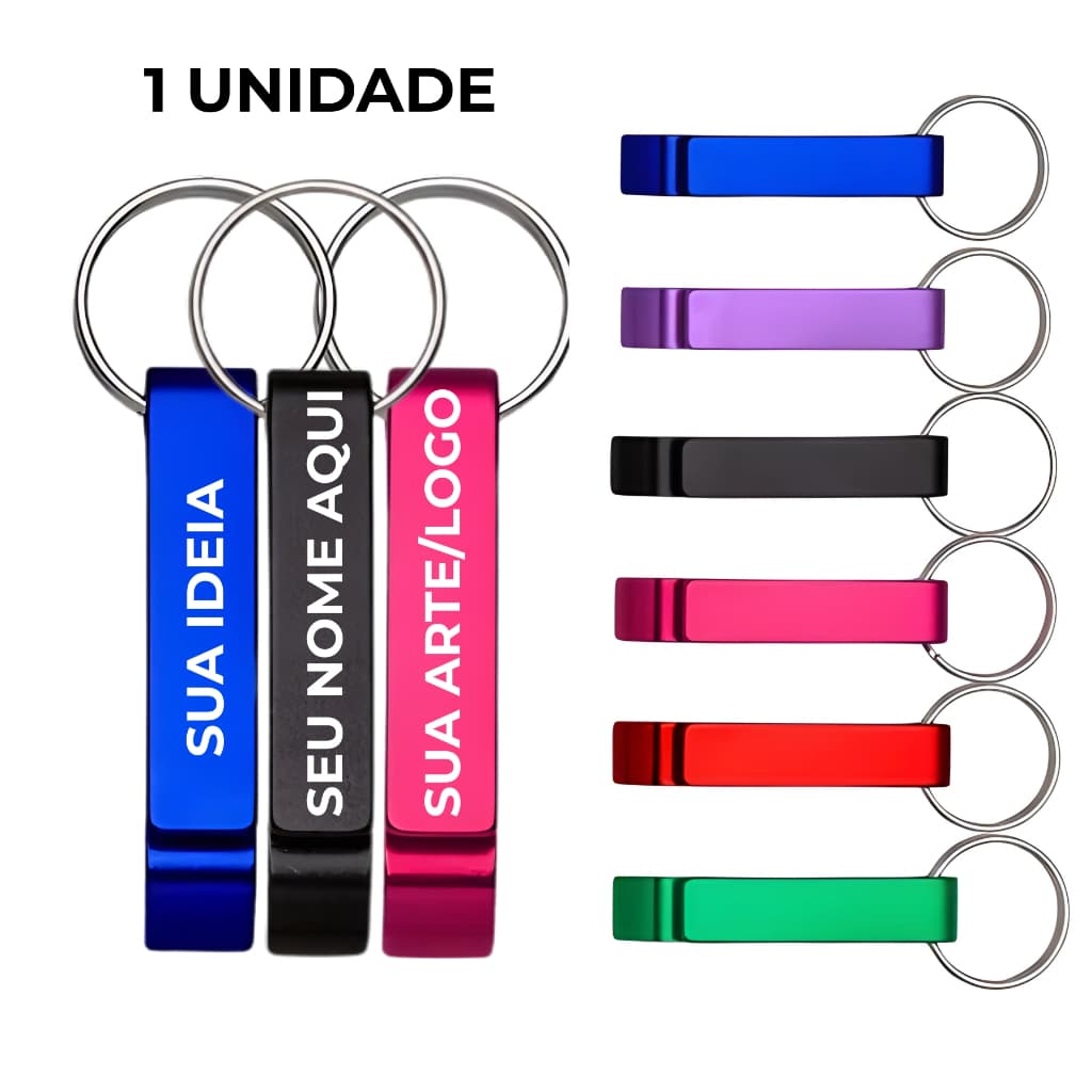 Chaveiro Abridor Personalizado Pé de Galinha Gravação a Laser Brindes Logo Nome Brasão Time