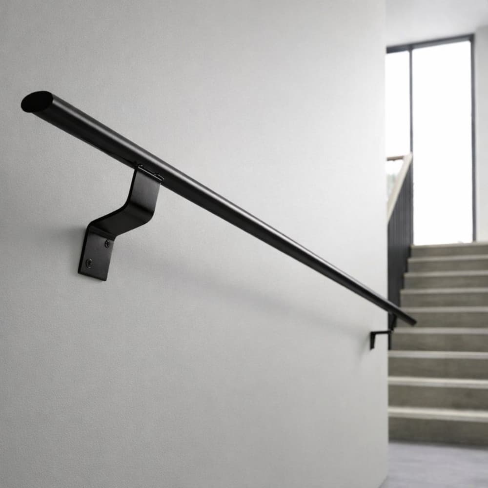 Corrimão chato de parede em Alumínio - 1 metro