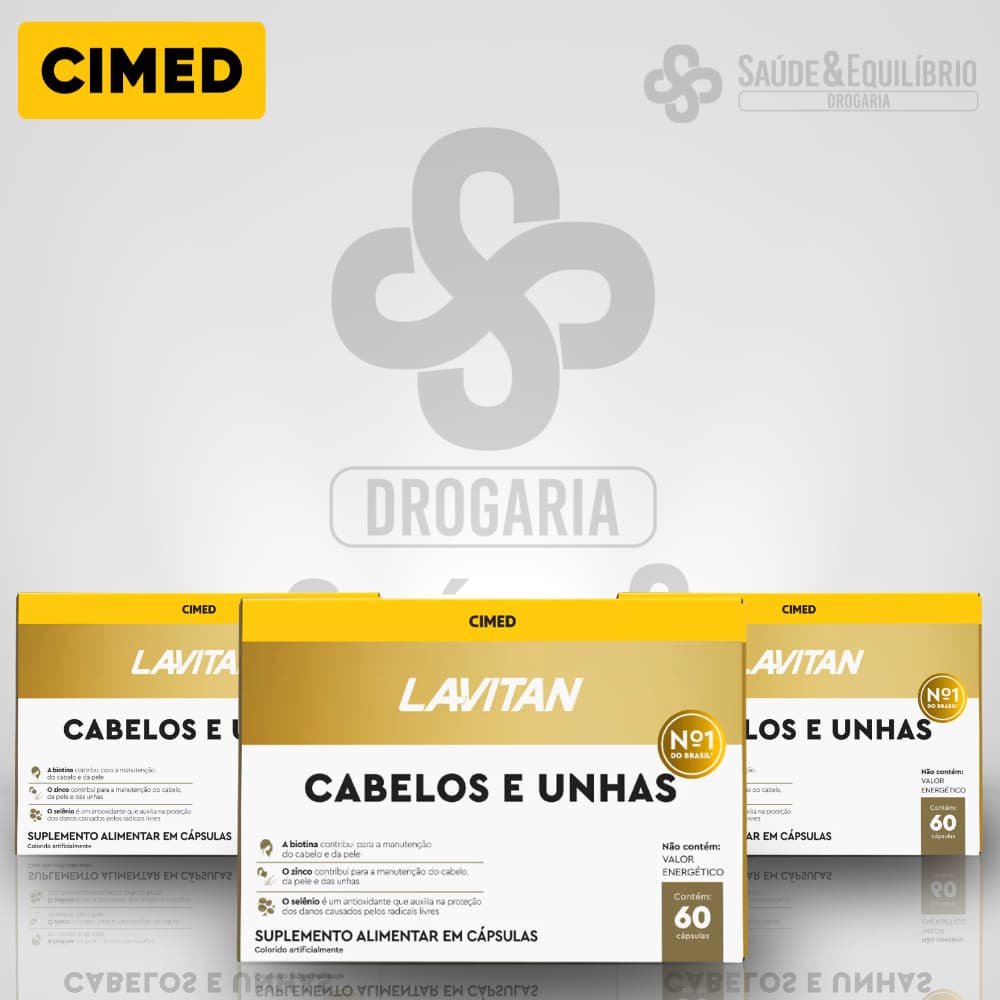 Vitamina Lavitan Cabelos e Unhas Cimed