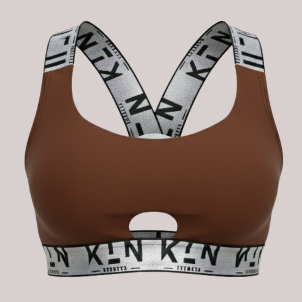 Top Feminino Nadador POLIAMIDA Bojo Removível Alças Largas Prata Sustentação KLN