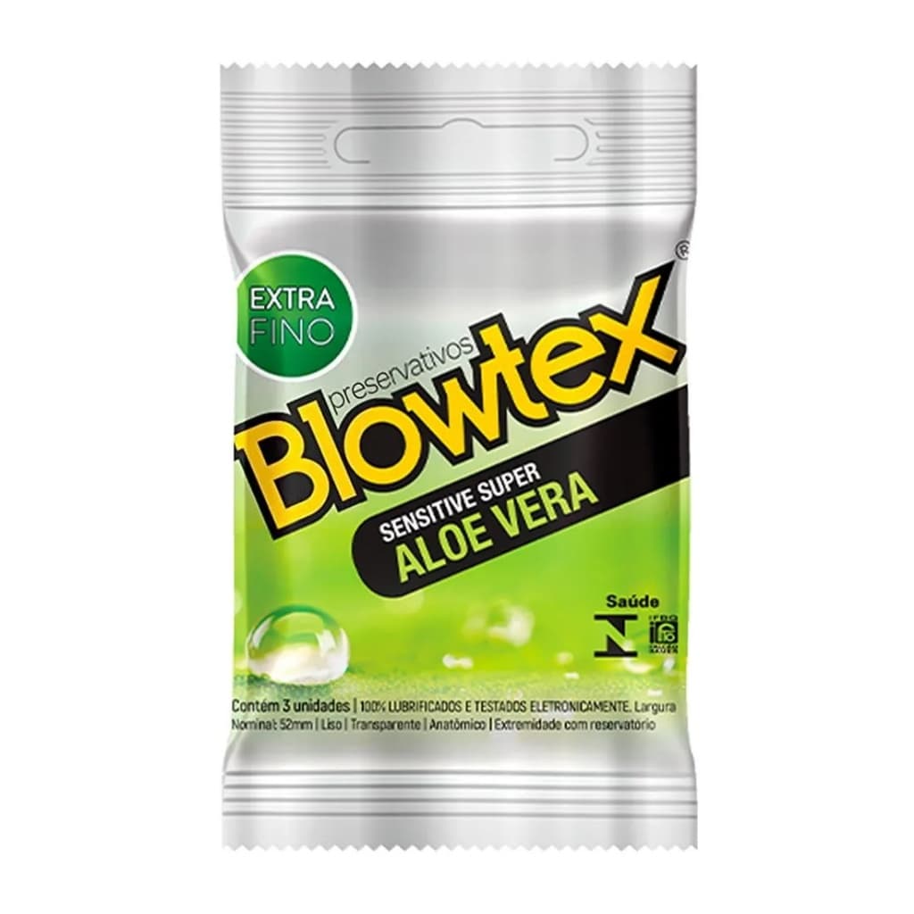 Preservativo Camisinha EXTRA FINO Blowtex Aloe e Vera