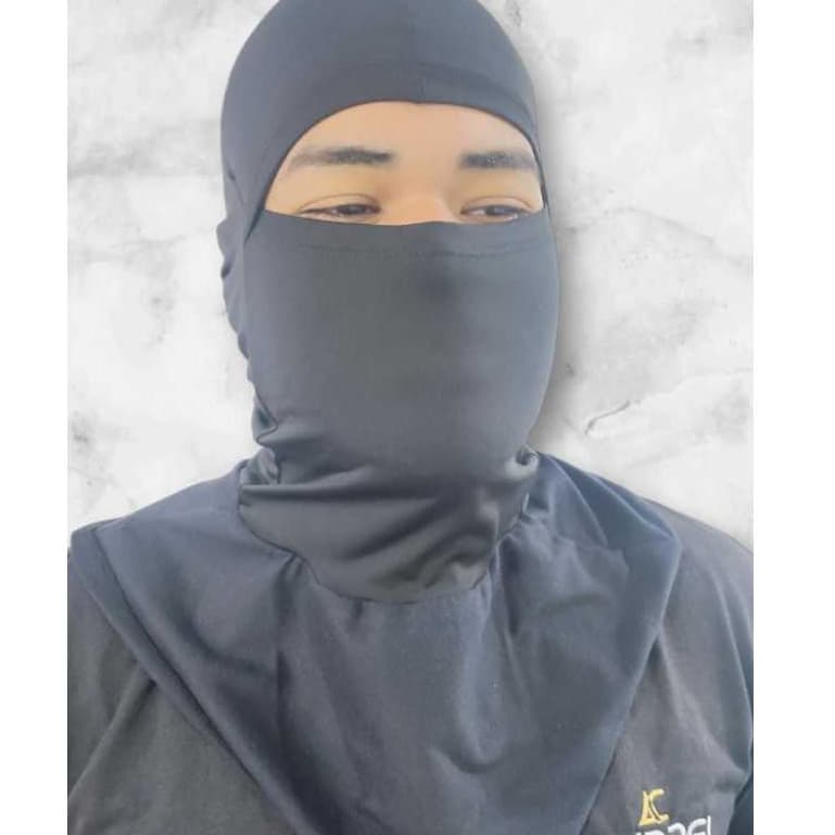 Touca Ninja Balaclava Preta Máscara Proteção UV 50+ Moto Bike