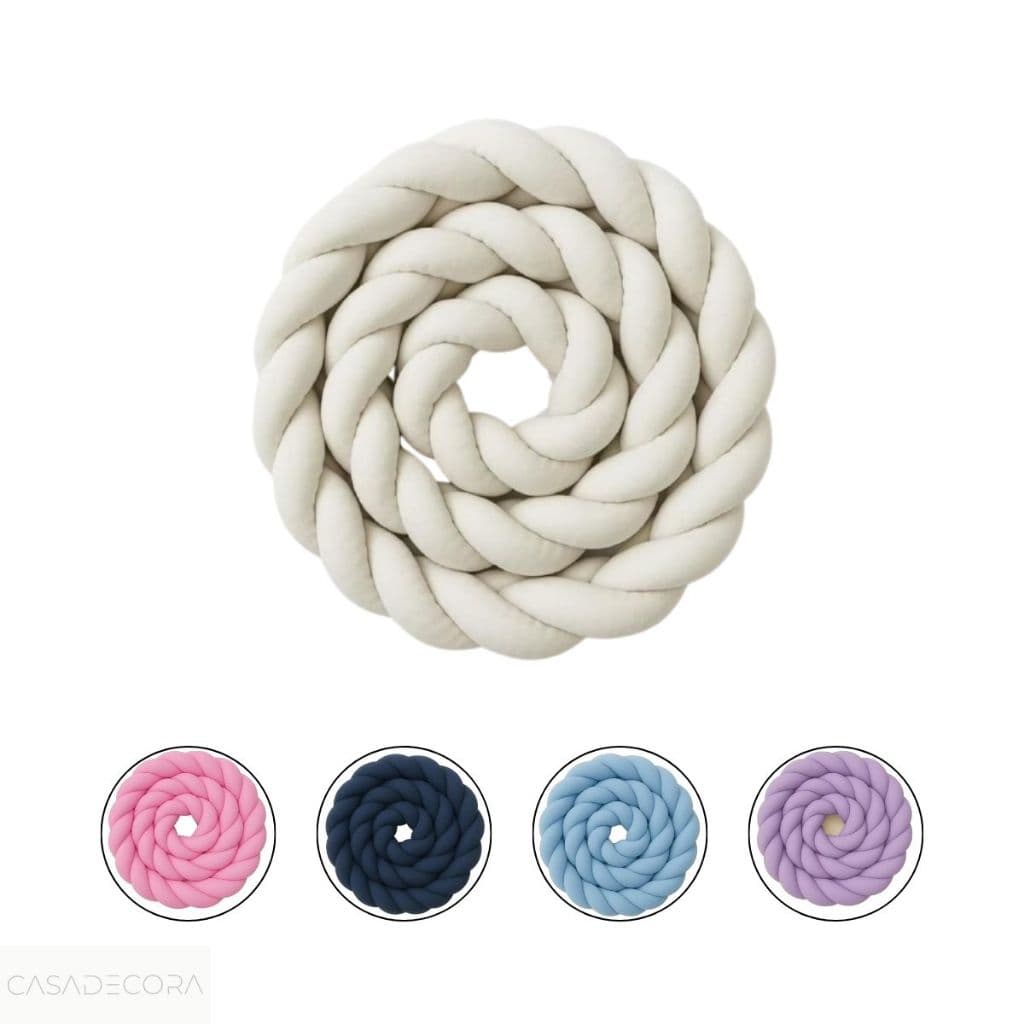 Trança Para Berço Protetora Cama Bebê Macia e Confortável Lisa Americano Vários Tamanhos e Cores