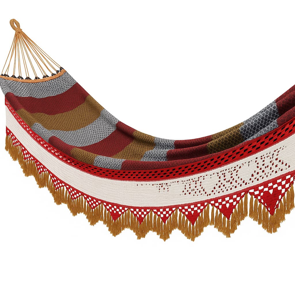 Rede de Descanso Reforçada 5 Metros | Suporta até 350kg | Rede Artesanal 100% de Algodão para Dormir e Relaxar