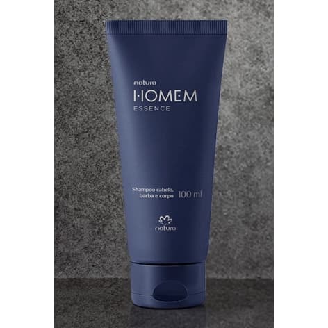 Shampoo Cabelo Barba e Corpo Natura Homem 100ml Essence e Sagaz - Natura