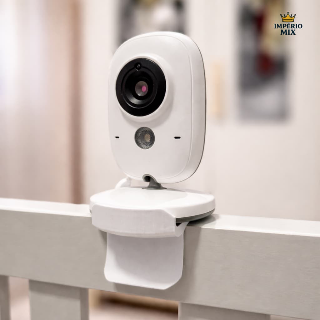 Suporte Babá Eletrônica com Encaixe – Uso em Berço, Grade ou Mesa VB603