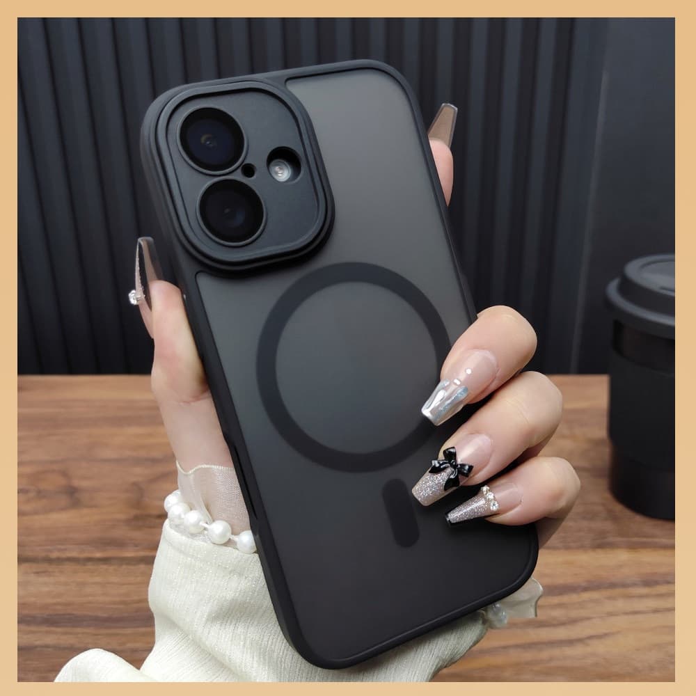 Capa Space Colorido Fosca Anti Choque Magnética com Proteção Total da Câmera para iPhone 11 12 13 14 15 16promax