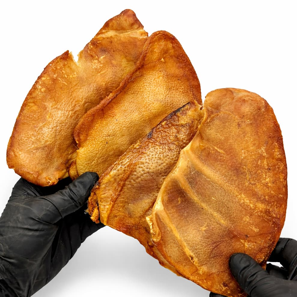 Kit orelha suína com 4 un - Petisco/mordedor natural p/ cães