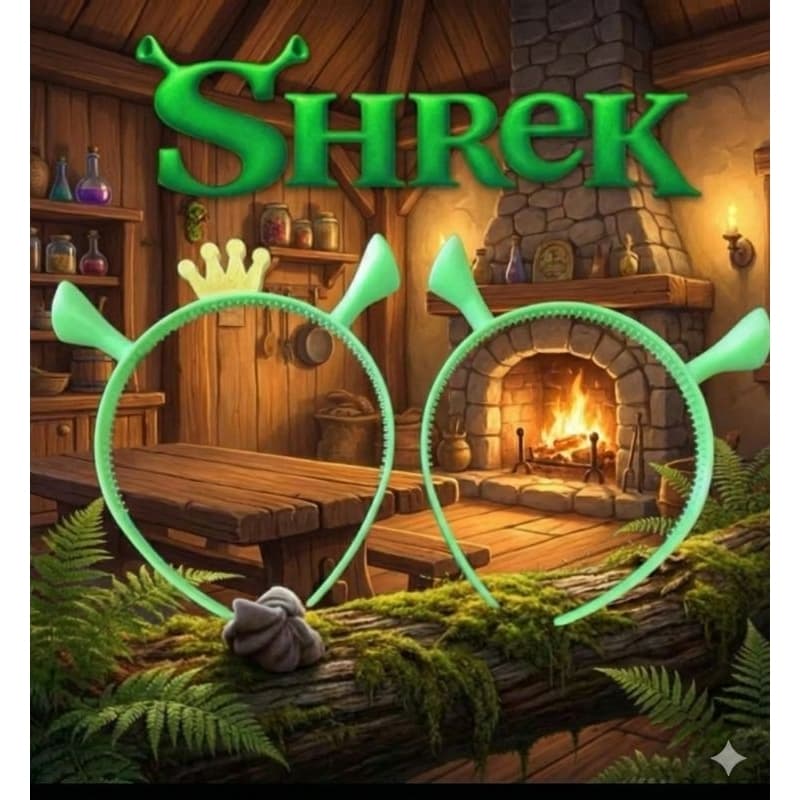 Tiara Shrek  - Fantasia Shrek e Fiona Premium