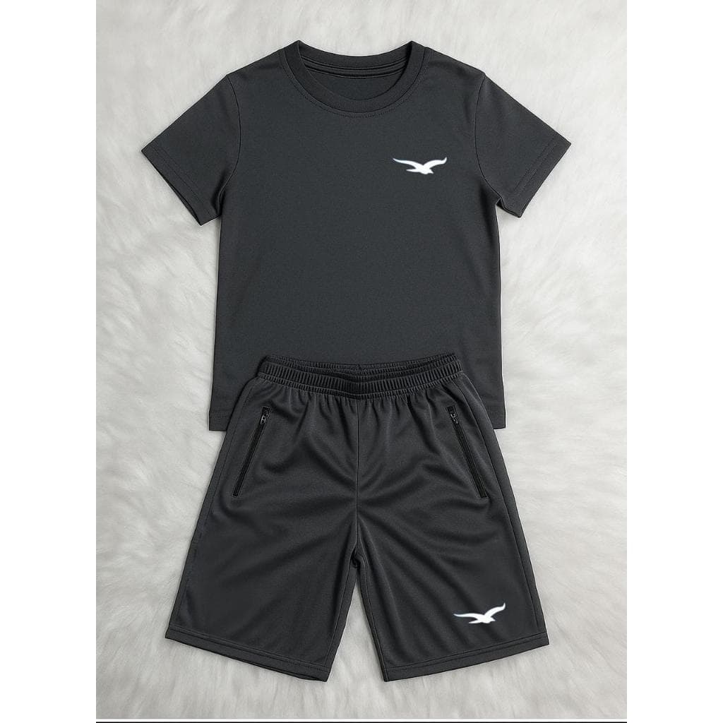 KIT Infantil Camiseta e Bermuda E Juvenil Masculino Com Elástico e BOLSOS  04 á 16 Conjunto Infantil