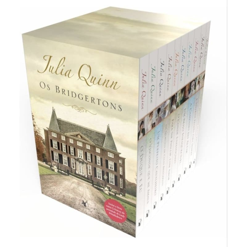 Box com 9 livros Bridgerton