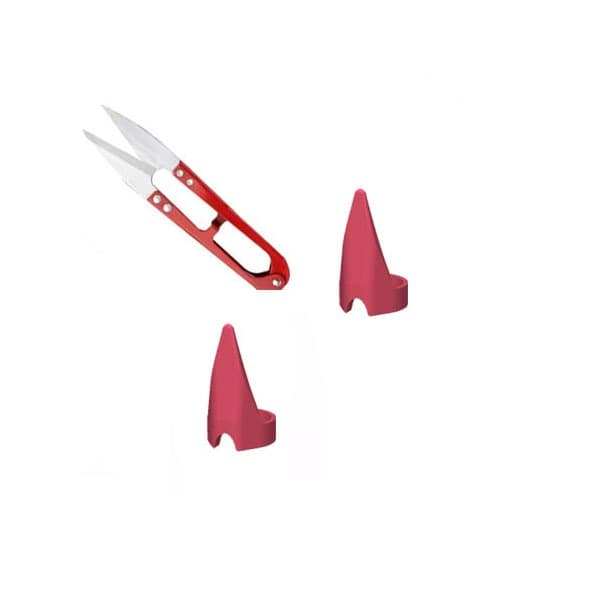 Tesoura de Arremate 2 Anel Separador de Mecha para Trancista